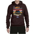 thumbnail image 2 of Wild Bobby Mustang Powered by Ford Performance Cars and Trucks Unisex Graphic Hoodie Sweatshirt, Brown, 3X-Large, 2 of 6