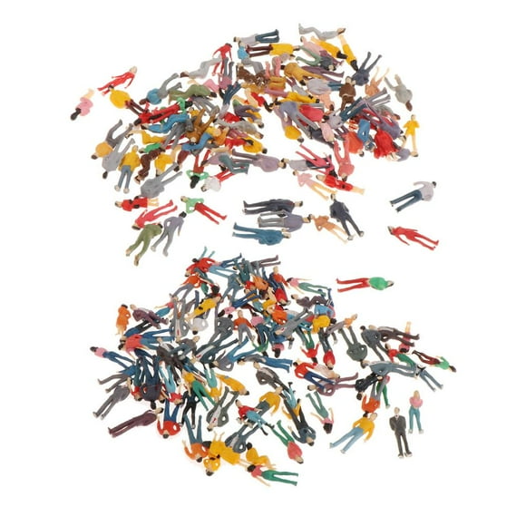 MERIGLARE segolike 200Pcs Painted People Figures Miniatures Train Railway Layout 1:50 1:75