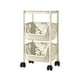 thumbnail image 2 of Estante de almacenamiento multicapa, carrito de almacenamiento móvil con ruedas, fácil de montar, apto para sala de estar, dormitorio, baño, cocina, estantes de plástico., 2 of 6