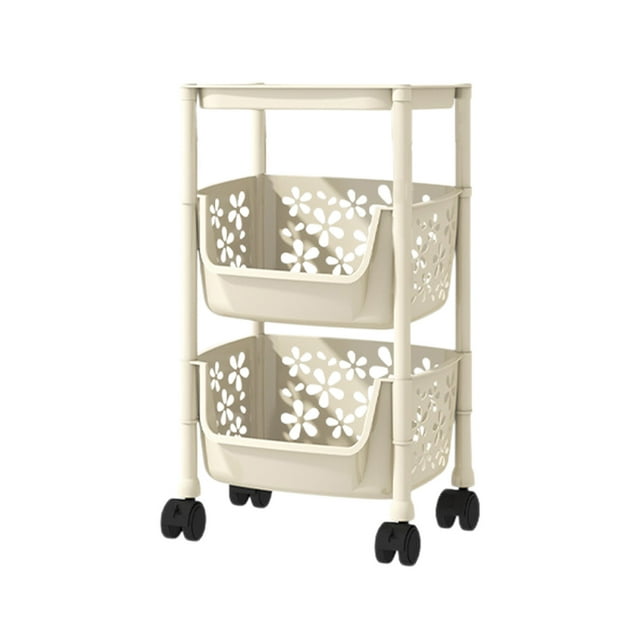 Cameland Kitchen Storage Rack Storage Rack Multi Layer Storage Cart Mobile Storage Rack With Wheels Easy Assembly Suitable For Living Room Bedroom Bathroom Kitchen Storage Rack