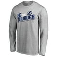 thumbnail image 2 of Men's Heathered Gray Tampa Bay Lightning Hometown Collection Long Sleeve T-Shirt, 2 of 3