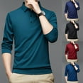 thumbnail image 6 of CENL Mens Button Collar Dress Shirt Blouse Long Sleeve Tops Business Formal T-Shirt, 6 of 9
