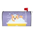 thumbnail image 2 of Xecao Corgi Washing in Bathtub for Mailbox Cover with Magnetic Strips, Waterproof and Sunscreen, Adds a Decorative Touch to Your Garden Yard., 2 of 9