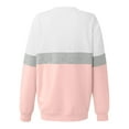 thumbnail image 3 of jtjvou Women's Casual Long Sleeve Sweatshirt Tops Mock Turtleneck Lightweight Tunic Fall Pullover with Pocket,Pink,XXL, 3 of 4