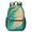 Blue and Gold Marble Pattern-2, variant on Green and Purple Marble Pattern 17" Waterproof Oxford School Backpacks for Teens, S-Shape Padded Straps, for School, Travel, Hiking, Camping