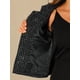 thumbnail image 5 of BLAZER DE TWEED A CUADROS DE MANGA LARGA PARA MUJERES INSPIRE CHIC CON BOTONES, CHAQUETA CORTA DE TRABAJO XL NEGRA, 5 of 6
