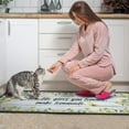 thumbnail image 5 of Lemon Kitchen Rug Decor Set of 2, Washable Microfiber Running Rugs Lemon Decoration Mats 17"x 47" + 17"x 23" (Light Blue), 5 of 7