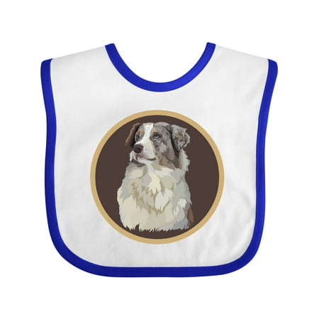 

Inktastic Australian Shepherd Dog Gift Baby Boy or Baby Girl Bib