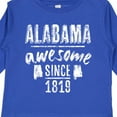 thumbnail image 4 of Inktastic Alabama Awesome Since 1819 Boys or Girls Long Sleeve Toddler T-Shirt, 4 of 5
