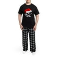 thumbnail image 5 of CafePress - Christmas Mustache Nerd Men's Dark Pajamas - Men's Dark Loose Fit Cotton Pajama Set, 5 of 7