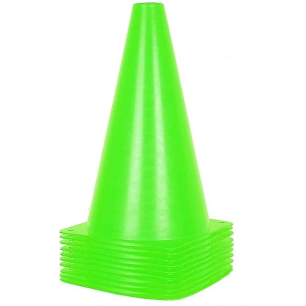 Conos de tráfico de 18 cm, conos deportivos de plástico, conos de entrenamiento de fútbol para actividades al aire libre y eventos festivos (juego de 5)
