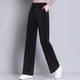 thumbnail image 2 of Pantalones deportivos de pierna ancha para mujer, holgados, coreanos, de talla grande, rectos, informales, para mujer, 2 of 4