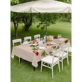 thumbnail image 4 of Outdoor Tablecloth with Umbrella Hole for Patio/Picnic/Party/Camping, Ladybugs Eucalyptus Waterproof Table Cloth Rectangle Table Cover Washable, Spring Botanical Leaves Retro (60"x 120"), 4 of 8