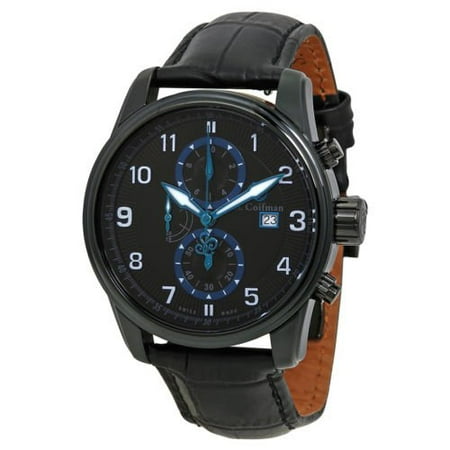 S. Coifman Men's SC0313 Quartz Chronograph Black Dial Watch