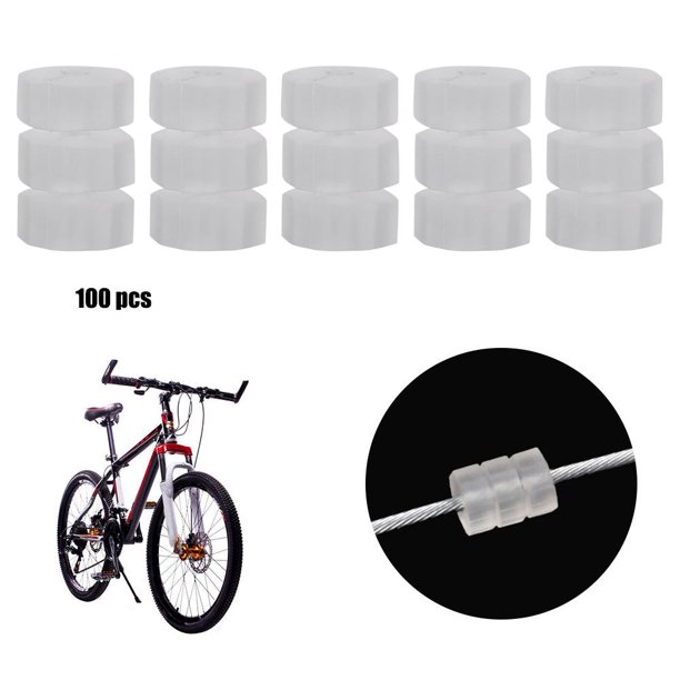 Domqga Gear Cable Protector, Brake Cable Protector, 100pcs Bicycle Silicone Brake Gear Cable