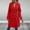 Red, variant on Black and Friday Clothing Sales Idoravan Trench Coats for Women Plus Size Fashion Women Casual Solid Color Coat Long Sleeve Overcoat Tops Winter Outwear Black S