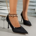 thumbnail image 6 of Wensltd Pumps for Women Pointed Toe High Heels Closed Toe Dress Shoes for Wedding Party Wear, 6 of 8