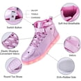 thumbnail image 3 of YAZI  Led Light Up Shoes for Kids High Top Sneakers for Boys Girls Hip-Hop Dancing Shoes for Halloween Christmas Party with USB Charging, 3 of 13