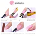 thumbnail image 3 of 5-in-1 Nail Extension Gel, Pink Builder Gel for Nails, For Nail Extensions Sculpting And Repair With Nail Forms And Brush, Salon DIY Manicure Kit, 3 of 7