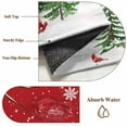 thumbnail image 6 of Round Rugs 8 Ft, Red Snowman Christmas Non Slip Area Rugs for Kitchen Bedroom Entryway, Xmas Tree Snowflake Winter Branches Washable Carpet Runner Rug Floor Mats for Bedroom Home Decor, 6 of 9