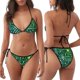 thumbnail image 3 of Balery Green Disco Lights Pijama Estampado Bikini de Dos Piezas para Mujer - Conjunto de Bikini Ajustable Sexy y Cómodo para Playa, 3 of 6