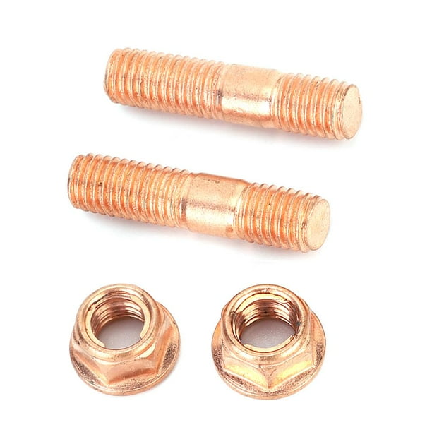 OTVIAP Exhaust Manifold Flange Stud Nuts Bolt for Turbocharger