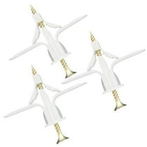 Drywall Anchor kit - Hollow Wall Anchors with Screws ?self-Drilling Hollow Wall Anchor, for Drywall?Nylon - Plastic - Buildex?all-100 pcs (Anchor 50 Screw 50)