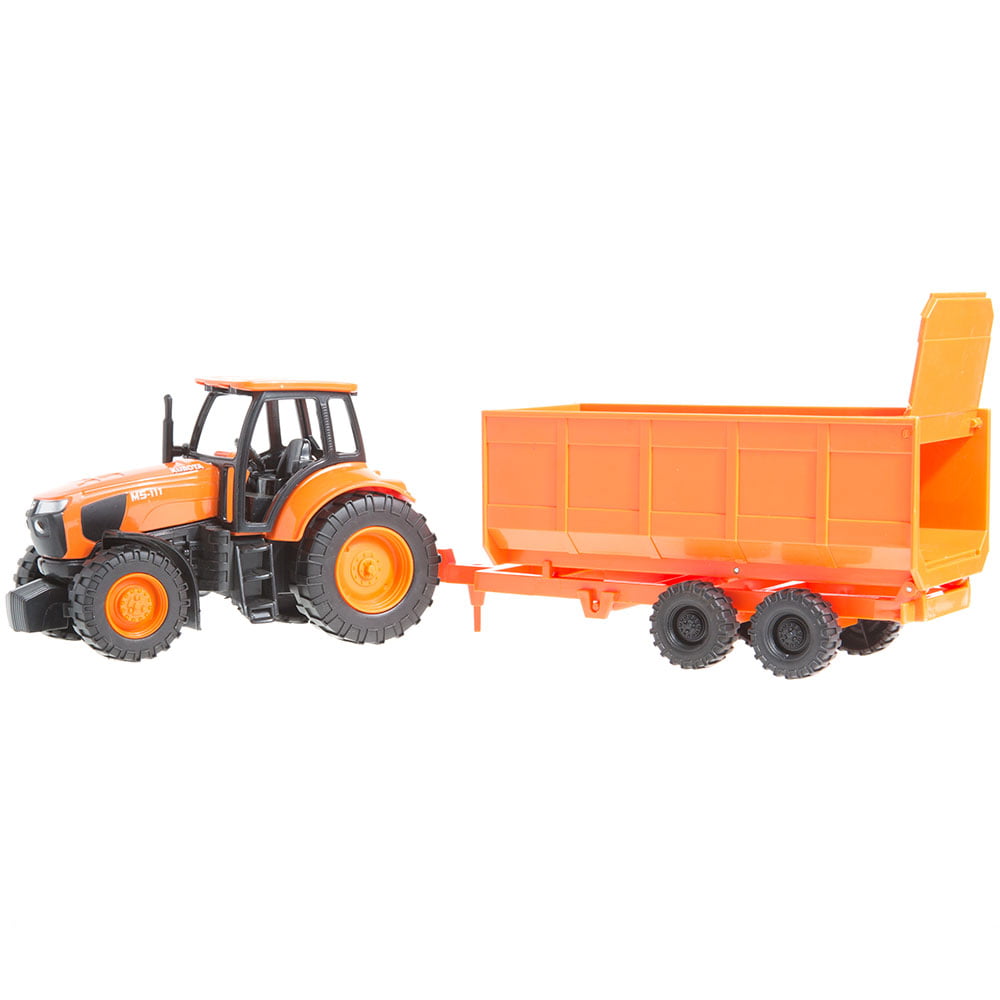 Kubota Kids Tractor and Wagon Set Farm Toy 