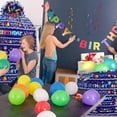 thumbnail image 6 of 2 Pcs 80 x 60 in Jumbo Birthdays Gift Bags for Giant Present Extra Large Plastic Oversized Bike Birthdays Wrapping Bag for Baby Shower Party Favors(Blue), 6 of 6