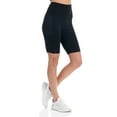 thumbnail image 3 of BSP Women's Active High Waist Biker Shorts With Mesh Panel & Pockets, 3 of 3