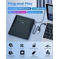 thumbnail image 2 of Unidad externa de CD DVD ORIGBELIE Cool DVD Burner USB 3.0, 2 of 9