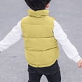 thumbnail image 4 of Kaemgyyd Corduroy Vest for Toddler Baby Boys Girls Fall Winter Warm Coat Unisex Sleeveless Zipper Button down Jackets 3-10 Years, 4 of 5