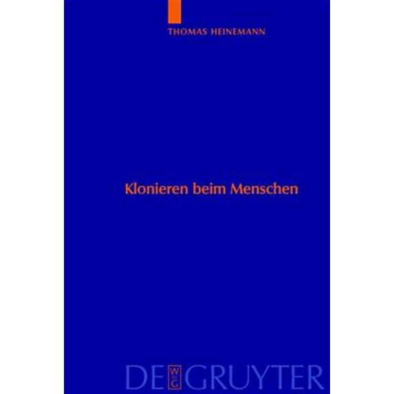 Pre-Owned Studien Zu Wissenschaft Und Ethik Klonieren beim Menschen, Book 1, (Hardcover)