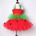 thumbnail image 5 of Disfraz de fresa para niña, vestido de princesa con tutú, disfraces de frutas, ropa de vestir para niñas, vestidos de fiesta de carnaval, Halloween y Navidad, 5 of 5