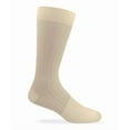 thumbnail image 3 of Jefferies Socks Mens Sheer Nylon Stripe Thick n Thin Mid Calf Dress Socks 3 Pair Pack, 3 of 4