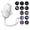 12 /Rocket, variant on Salange 2-in-1 Projection Night Light,USB Rockets Projector Lamp with 3 HD Sliding Films, 360° Rotating Design for Home Decoration,White