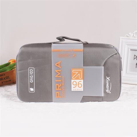wonima01 CD Case, 96 Capacity Hard Plastic CD Holder Protective DVD Disc Storage Case Holder Portable Zipper CD DVD Organizer Storage Wallet for Car Home Travel (96 Capacity, Coffee)