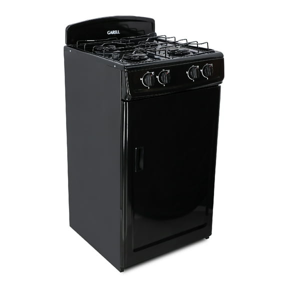 Estufa Parrilla de Gas Garell 4 quemadores 20 pulgadas Negra PG4Q-N