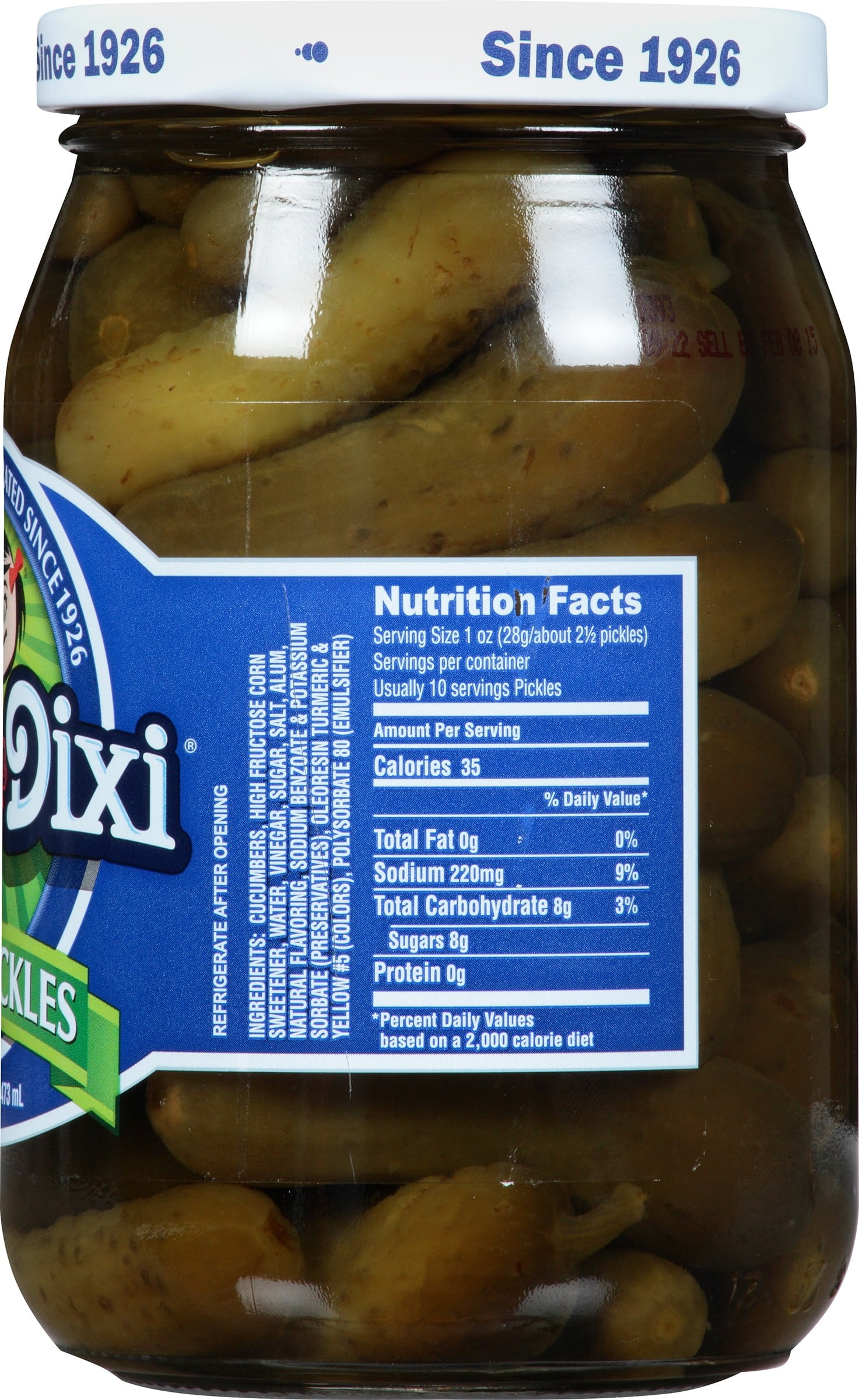 (2 pack) Del-Dixi: Sweet Pickles, 16 oz