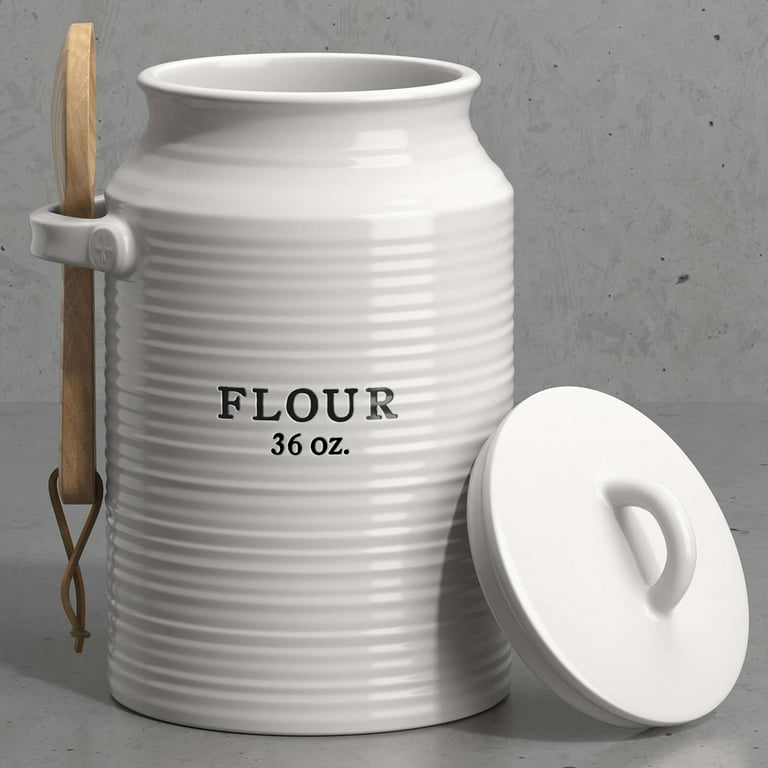  Flour Container - Cute Ceramic Flour Canister for the