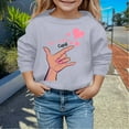 thumbnail image 2 of Toddler Valentines Day Outfit Boy Crewneck Sweatshirt Lover Heart Letter Print Long Sleeve Pullover Kids Clothes Girls for Boys 5-6 Years, 2 of 4