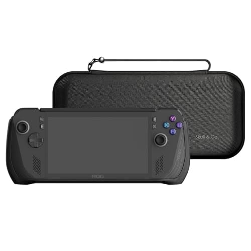 Skull & Co. GripCase Bundle for ROG Ally X: Soft Protective Case with Textured Grips Full Protection and Stand, Shock-Absorption Non-Slip Anti-Scratch Cover De