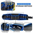 thumbnail image 5 of Wallpaper Tool Waist Bag, Decoration & Hardware, Electrical, Woodworking, Repair Utility Belt - with Multiple Tool Pockets, Adjustable Waist Strap, Durable Blue - for DIYers, Decorators, Electricians, 5 of 5