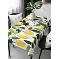 thumbnail image 2 of Summer Lemon Rectangle Tablecloth, Yellow Fruits Pastoral Green Botanical Waterproof & StainResistant Tablecloth, Washable Oil-proof Table Cover for Dining/Party/Wedding/Camping/Buffet 54x108 In, 2 of 9