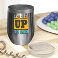 thumbnail image 2 of Leveled Up to Dad, Pregnancy Announcement, Stainless Steel 12oz Wine Tumbler, 2 of 5