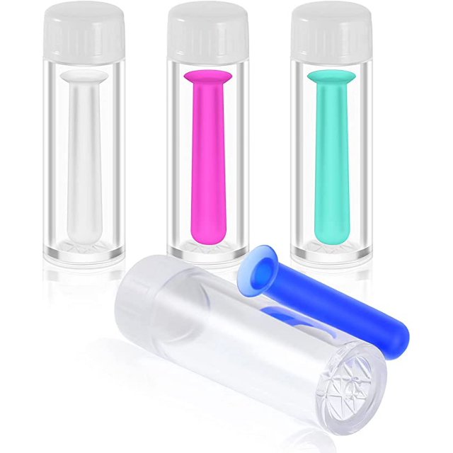 4 Pieces Universal Contacts Lens Inserter Suction Stick Pocket Traveling Extractors Adults Universal Party Travel Lenses Applicator Storage Box Case Accessories