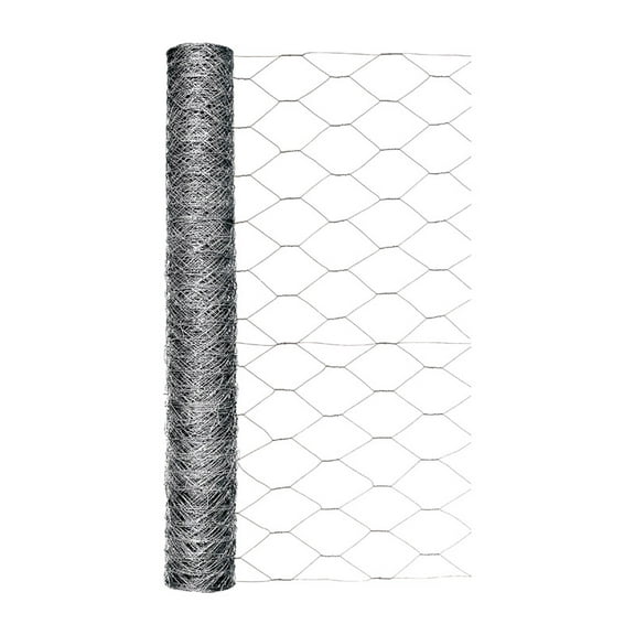 Garden Zone 2' x 50' Galvanized Steel Hex Poultry Netting