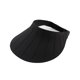 thumbnail image 1 of Wide Sun Sun Vizor Hat Women's Visors Adjustable Clip Summer Beach Hat Men's Open Sports Cover Golf Travel B-Black Polyamide, 1 of 5