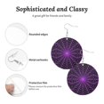 thumbnail image 3 of Halloween Spider Web Round Dangle Earrings For Women Acrylic Charms Drop Dangling Jewelry, 3 of 7