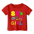 thumbnail image 4 of XEGLSBU Girls T Shirts Size 14-16 Shirts for Teen Kids Girls Short Sleeve 100 Days of School Print T-Shirt Female Present Tops Red-C Size 12-13 Years, 4 of 4